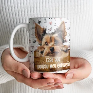 Caneca de Cerâmica Yorkshire Terrier