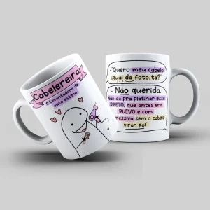 Caneca Flork Profissão Cabeleireira Personalizada