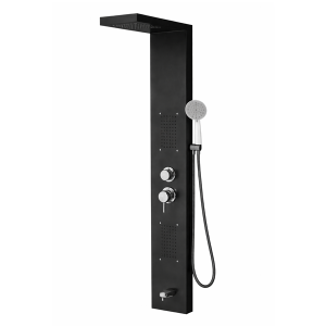 Coluna Hidromassagem c/Cascata Black