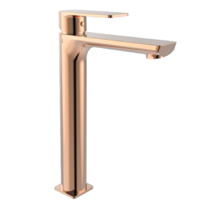 Monocomando Lavatório Alto Nobre Ouro Rosa