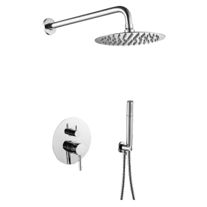 Kit Redondo p/Duche 2 Vias CROMADO