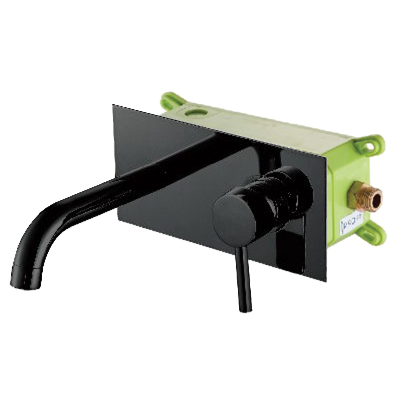 Monocomando Lavatório Redondo Preto (9601PR)