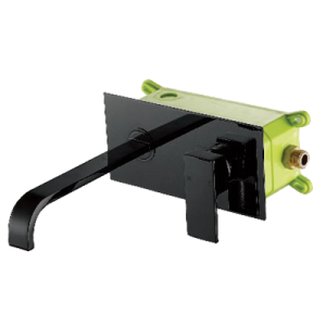 Monocomando Lavatório Quadrado Preto (9703PR)