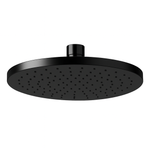 Chuveiro Redondo ABS 20.5 cm Preto