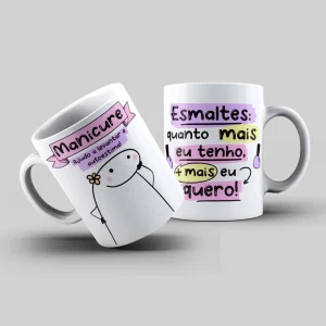 Caneca Flork Profissão Manicure Personalizada