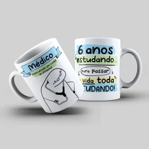 Caneca Flork Profissão Médico Personalizada