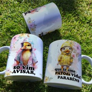 Caneca Personalizada Aniversário Só Vim Avisar