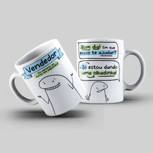 Caneca Flork Profissão Vendedor Personalizada