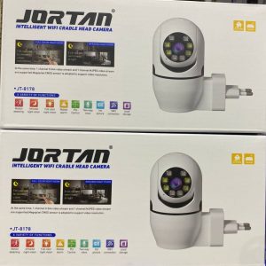 Câmera Segurança JORTAN Tomada 8178 Ip Wifi Auto Tracking Audio Infravermelho