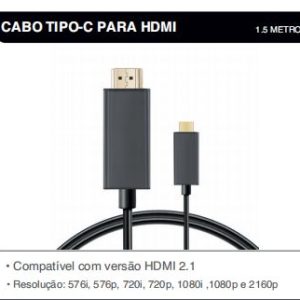 Cabo Tipo-c Para HDMI 1,5M