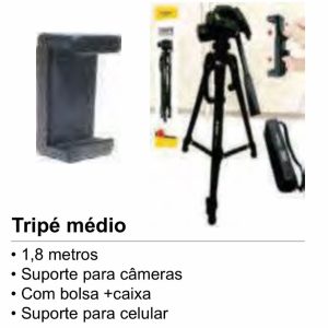 Tripe B Max BMG-13 Univesal Telescopico Para Camera E Celular 180CM