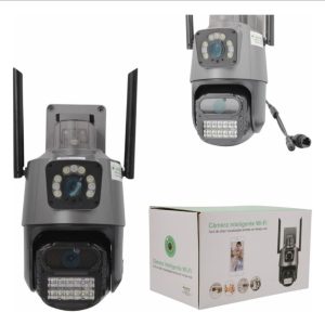 Camera De Seguranca WIFI Dupla Visao 2 Em 1 Com Alarm HA-360-XM