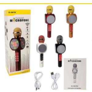 Microfone Bluetooth Karaoke Sem Fio Com LED B-MAX BM-240
