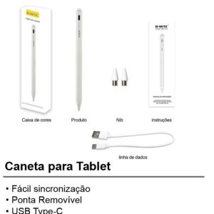 B-MAX BM-F1128 Caneta Touch Regarregavel Para Celular/Tablet