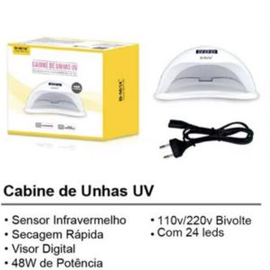 Cabine De Unha Gel UV B-MAX BM-F1183 Com LED 54W