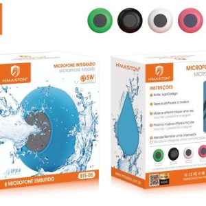 Caixa De Som Banheiro Prova Da Agua Bluetooth H’maston BTS-06