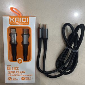 Cabo Kaidi KD-19CC Type C Para Type C Rapido 1M 30w Turbo