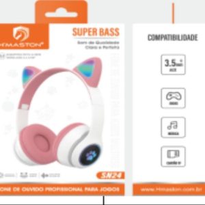 Fone De Ouvido Gato H’maston SN24 Bluetooth