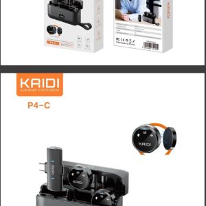 Microfone Magnetico De Lapela Sem Fio Kaidi P4-C