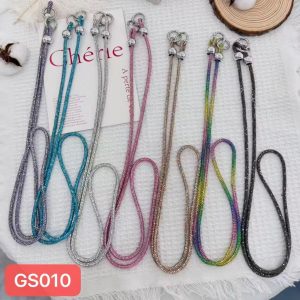 Cordao de Ombro Strass Transversal de Seguranca Bolsa Alca Celular Pescoso YL GS010