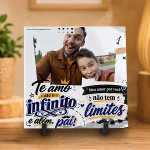 Azulejo Personalizado Pai Te Amo… (Com Foto do Papai)