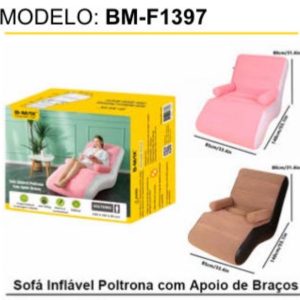 Sofa Inflavel Poltrona Com Apoio De Bracos B max BM-F1397