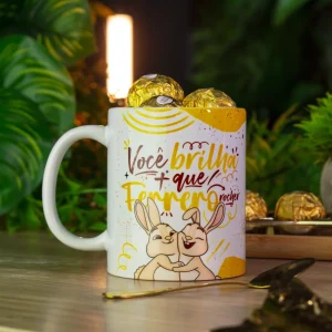 Caneca de Páscoa “Brilha mais que Ferrero”