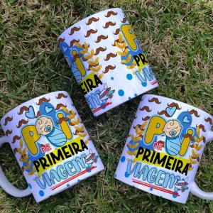 Caneca Personalizada Dia dos Pais Pai de Primeira Viagem