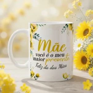 Caneca Porcelana Mãe Você é meu Amor