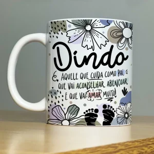 Caneca Porcelana Padrinho (Dindo)