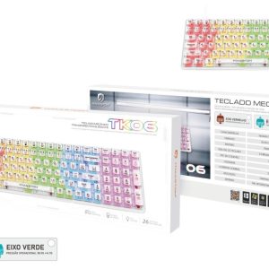 Teclado Mecanico Transparente e Elegante C/Rgb H’maston TK06