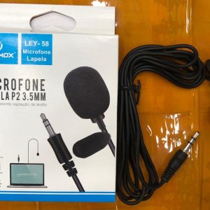 Lehmox Microfone Lapela P2 3,5mm Ley-58