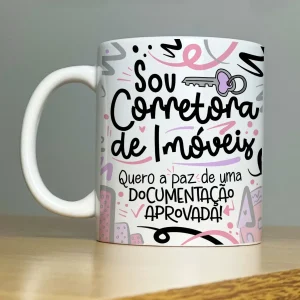 Caneca Personalizada Profissão Corretora de Imóveis