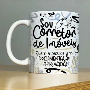 Caneca Personalizada Profissão Corretor de Imóveis