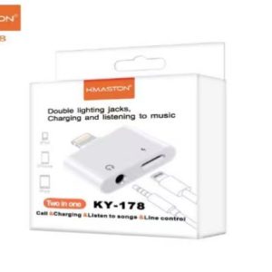 Adaptador Lighting/P2 H Maston HZ-178 2in1