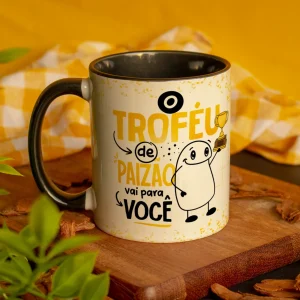 Caneca Dia dos Pais Alça Colorida Pai Troféu