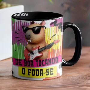 Caneca Frase Engraçada Café Foda-se