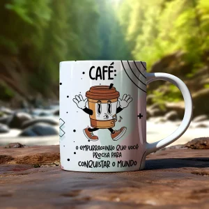 Caneca Frase Engraçada Café