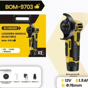 Lixadeira Manual De 2Bateria 12v Bomvink BOM-9703