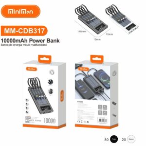 Carregador Portatil Leon MM-CDB317 10000mah Carregamento Solar e energia