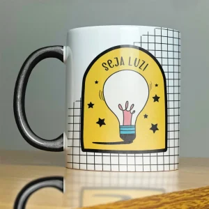 Caneca Frase Motivacional Seja Luz