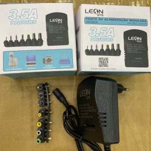 Fonte LEON CAR-1068 3,5A Carregador Chaveada Regulável Universal 7plugues