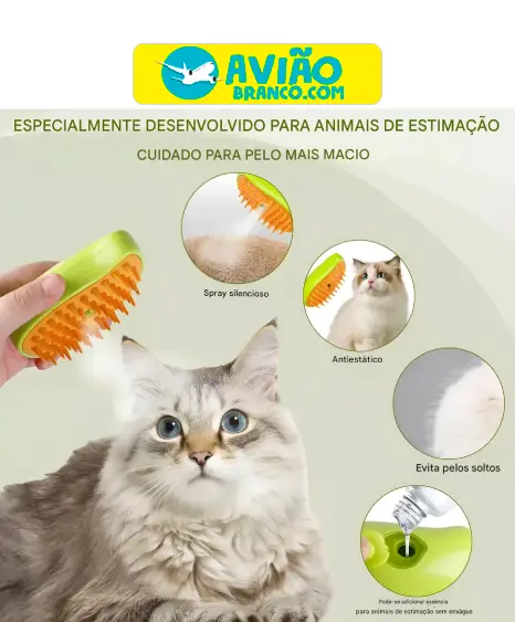 Escova a vapor para gatos e cães Fornecedor Atacado Caixa Fechada - Image 3