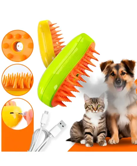Escova a vapor para gatos e cães Fornecedor Atacado Caixa Fechada