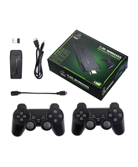 Game Stick 4K Original 20MIL Jogos Com 2 controles Sem Fio Fornecedor Atacado Caixa Fechada