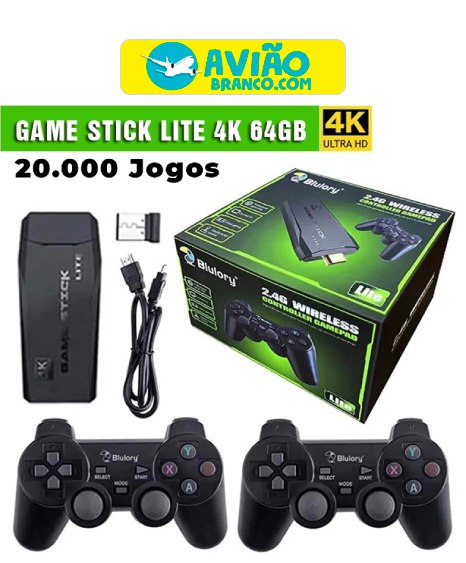 Game Stick 4K Original 20MIL Jogos Com 2 controles Sem Fio Fornecedor Atacado Caixa Fechada - Image 3