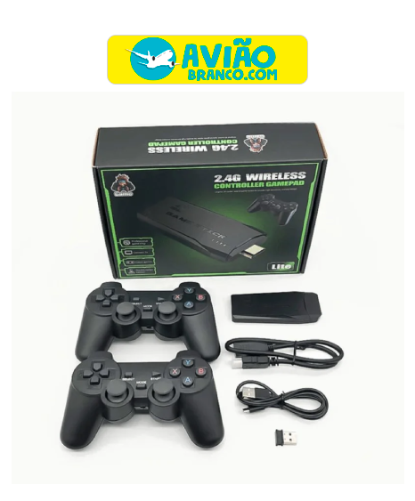 Game Stick 4K Original 20MIL Jogos Com 2 controles Sem Fio Fornecedor Atacado Caixa Fechada - Image 5