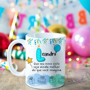 Caneca Personalizada Aniversário (Com Nome)