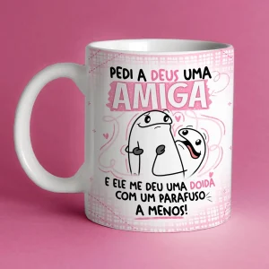 Caneca Personalizada Pedi a Deus uma Amiga