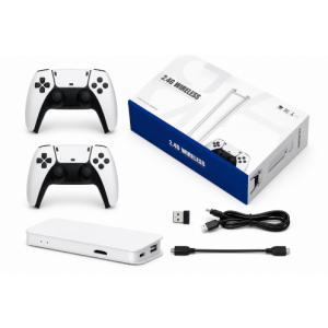 Kit Controle Sem Fio 2.4G Wireless com 2 Controles Console Retrô Game Fornecedor Atacado Caixa Fechada
